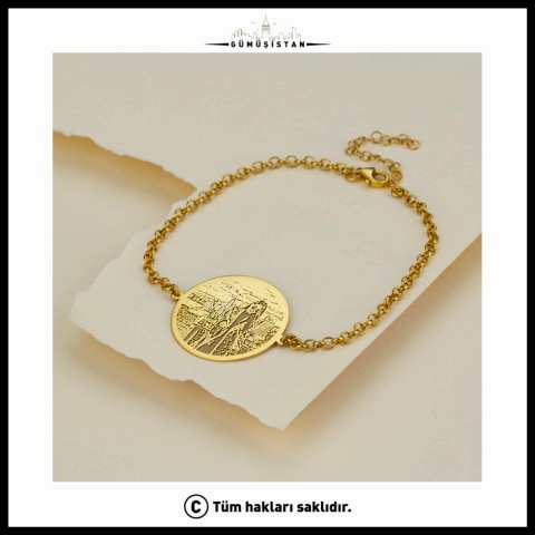 925 Ayar Gümüş Kişiye Özel Resimli Bileklik