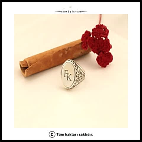 925 Ayar Gümüş Kazıma Erkek Yüzüğü