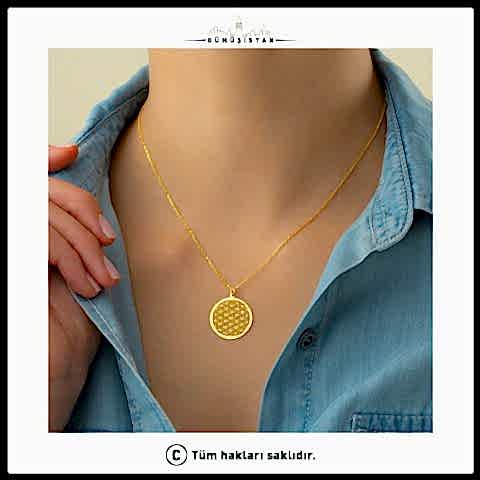 925 Ayar Gümüş Yaşam Çiçeği Kolye