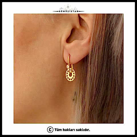 925 Ayar Gümüş Göçmen Küpe