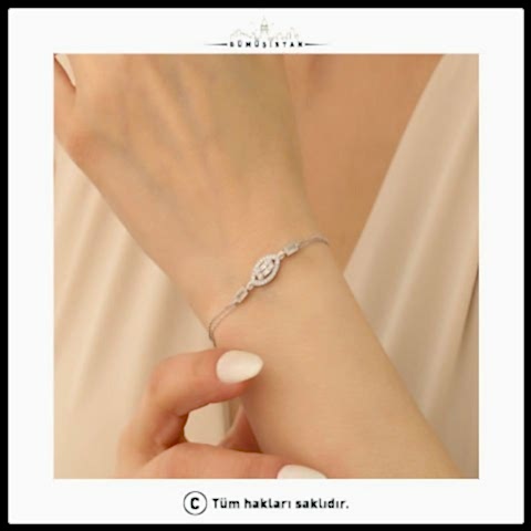 925 Ayar Gümüş Oval Baget Bileklik