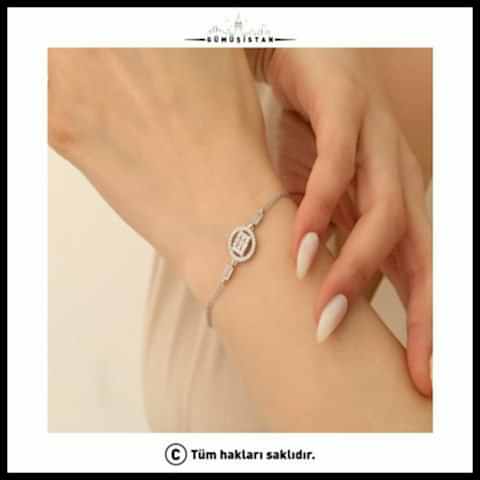 925 Ayar Gümüş Yuvarlak Baget Bileklik