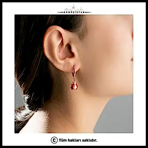 925 Ayar Gümüş Uğur Böcekli Küpe