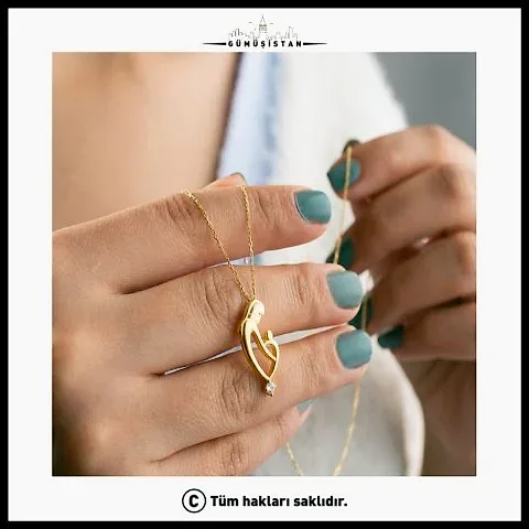 925 Ayar Gümüş Anne Bebek Kolyesi