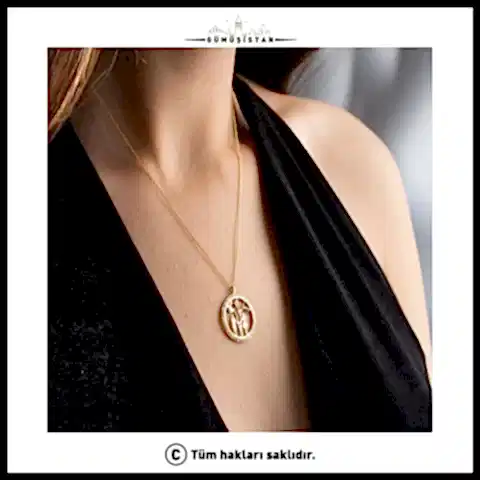 925 Ayar Gümüş Mutlu Aile Kolye