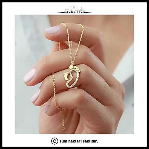 925 Ayar Gümüş Ayakizi Kolye