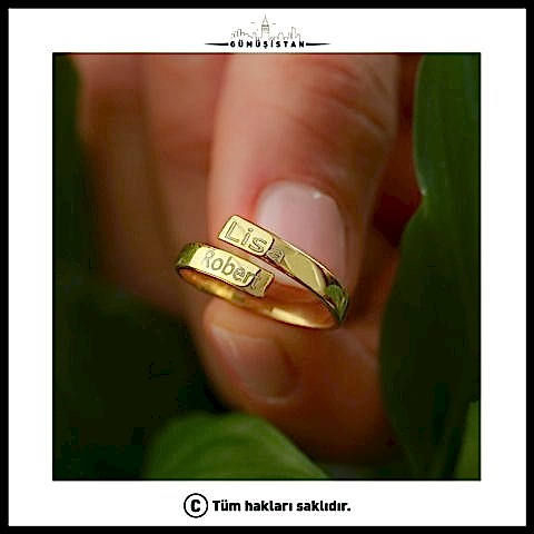 925 Ayar Gümüş Kişiye Özel  Yüzük