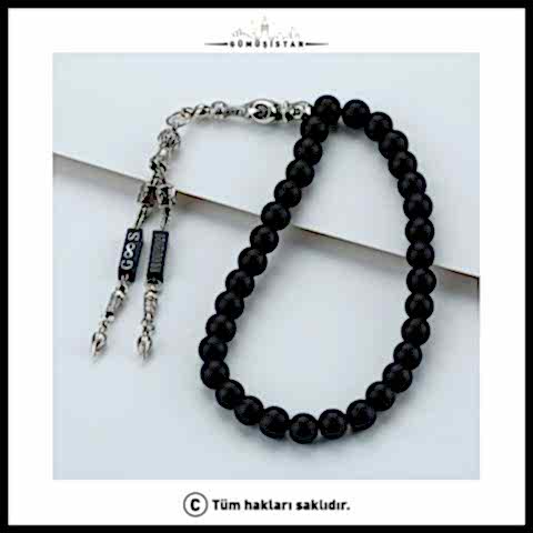 Kişiye Özel İsimli Tarihli Mat Onix Tesbih