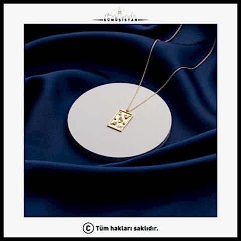 925 Ayar Gümüş Anlamlı Semboller Kolyesi – Kalp, Ay ve Yıldız Detaylı