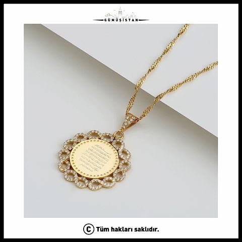 925 Ayar Gümüş Dualı Sonsuzluk Detaylı Kolye