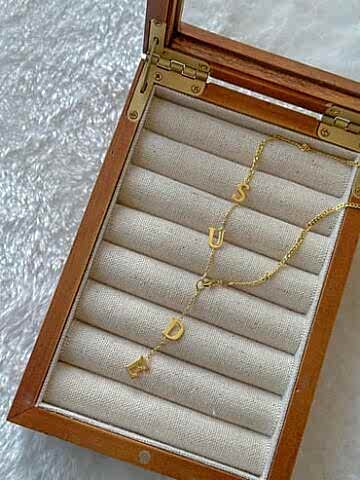 Kişiye Özel Y Kolye - 925 Ayar Gümüş