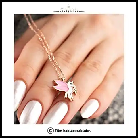 925 Ayar Gümüş Boynuzlu At Kolye