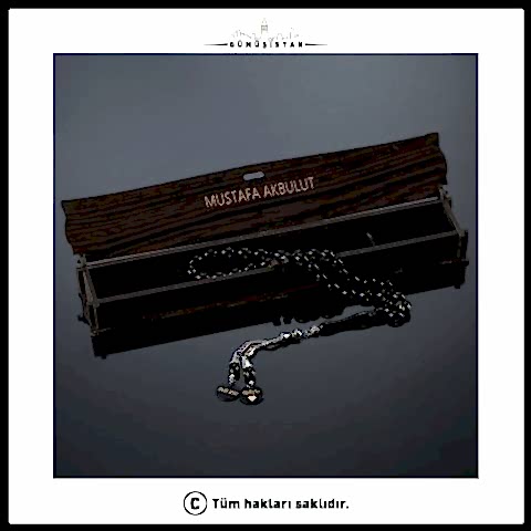 Kişiye Özel İsimli Toz Sürmeli Kehribar Tesbih Ahşap Kutulu