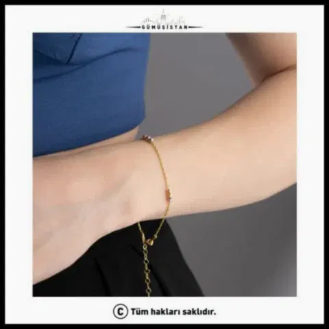 925 Ayar Gümüş Kalemli Dorika Bileklik