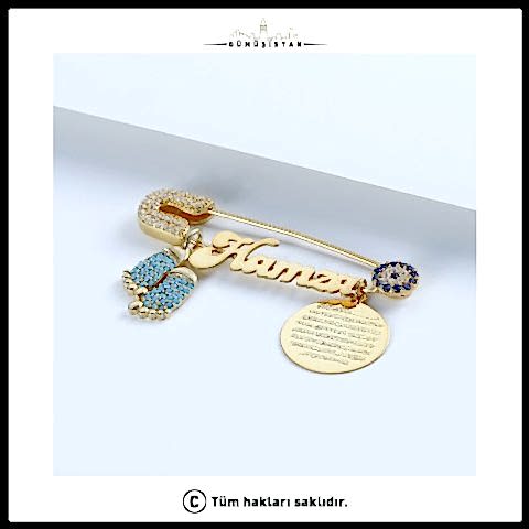 925 Ayar Gümüş Dualı İsimli Nazar İgnesi