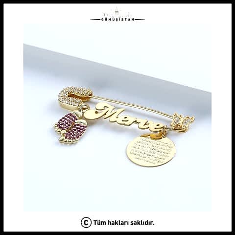 925 Ayar Gümüş Dualı İsimli Nazar İgnesi