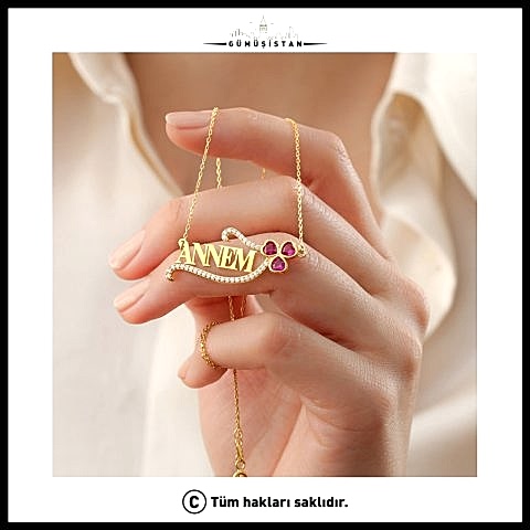 925 Ayar Gümüş Annem Kolye