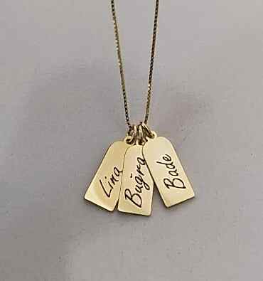 Küp Zincirli Çoklu Plaka Kolye - 925 Ayar Gümüş