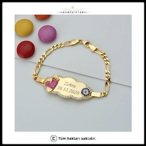 925 Ayar Gümüş İsimli Tarihli Bebek & Çocuk Bilekliği