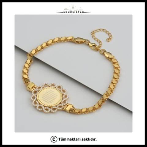 925 Ayar Gümüş Ayet-el Kür-si Yazılı Bileklik