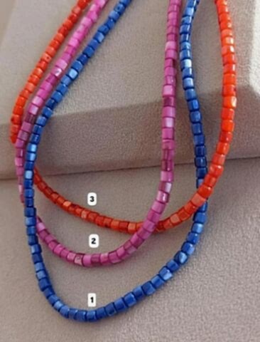 Sedef Taşlı Kolye - 925 Ayar Gümüş