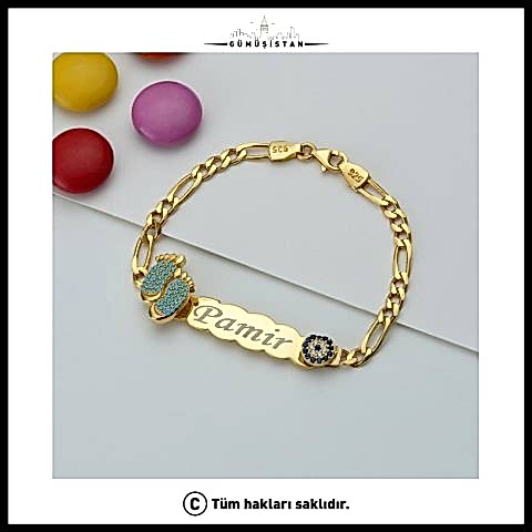 925 Ayar Gümüş İsimli Bebek & Çocuk Bilekliği