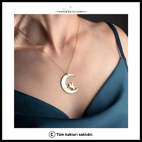 925 Ayar Cumhuriyetin 100. Yılına Özel Tasarlanmış Kolye