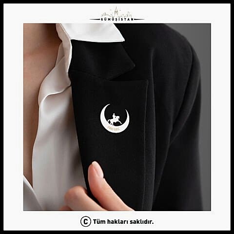 925 Ayar Cumhuriyetin 100. Yılına Özel Tasarlanmış Broş