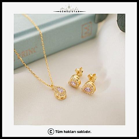 925 Ayar Gümüş Haziran Ayı Doğum Taşı ( Alexsandrite ) Kolye - Küpe Seti