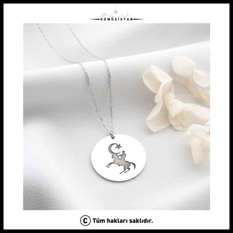 Rhoudium Kaplama Cumhuriyetin 100. Yılına Özel Tasarlanmış Kolye