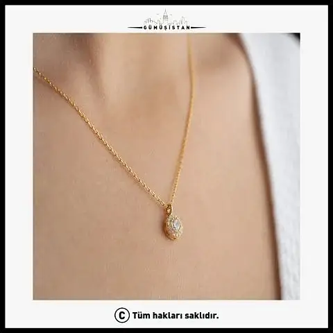 925 Ayar Gümüş Haziran Ayı Doğum Taşı ( Alexsandrite ) Kolye