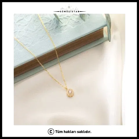 925 Ayar Gümüş Haziran Ayı Doğum Taşı ( Alexsandrite ) Kolye