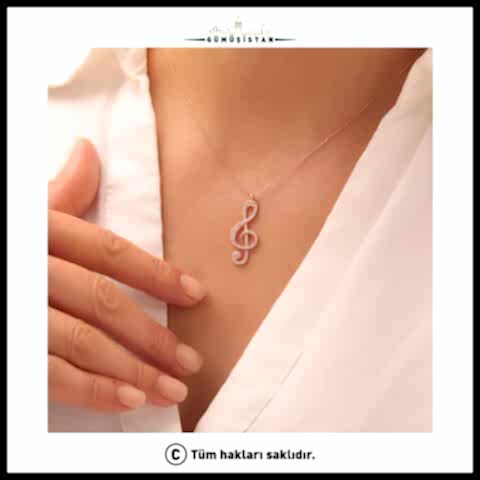 925 Ayar Gümüş Müzisyen Kolye