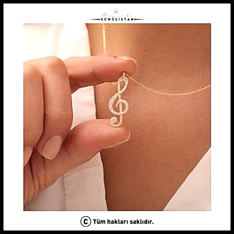 925 Ayar Gümüş Müzisyen Kolye