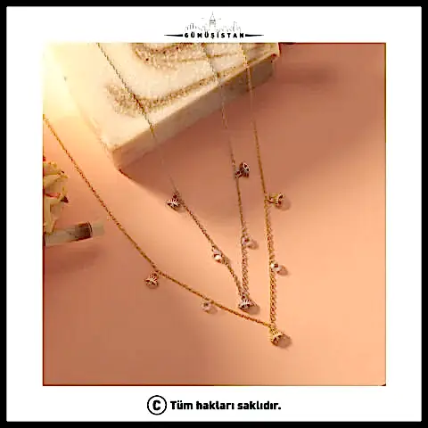 925 Ayar Gümüş  Nazarlı Zircon Şans Kolye