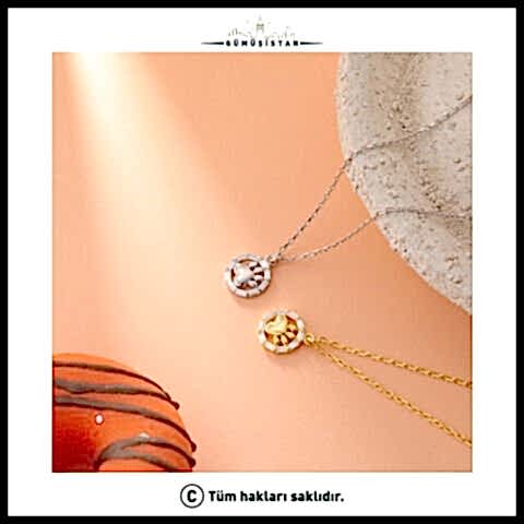 925 Ayar Gümüş Patili Kolye