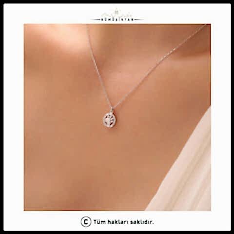 925 Ayar Gümüş Patili Kolye