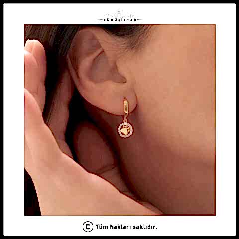 925 Ayar Gümüş Patili Küpe