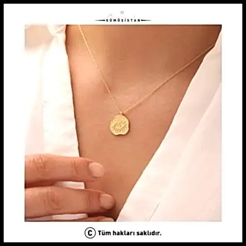 925 Ayar Gümüş Sembol Kalp Nazar Güneş Kolye