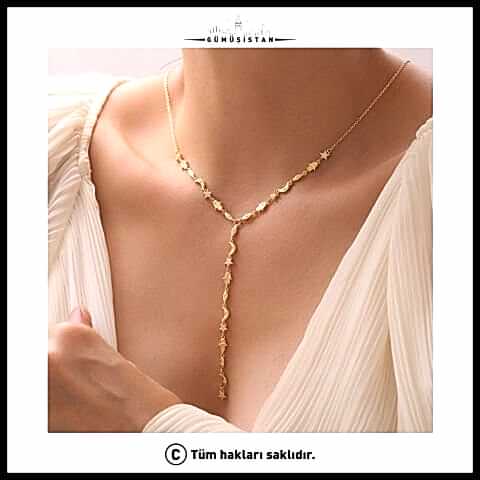 925 Ayar Gümüş Şans Figürlü Y Kolye