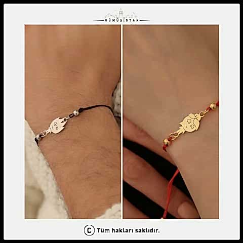 Sevgililer Gününe Özel Ateş Ve Su Bileklik ( Çİft )