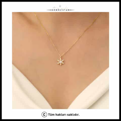 925 Ayar Gümüş Kartanesi Kolye