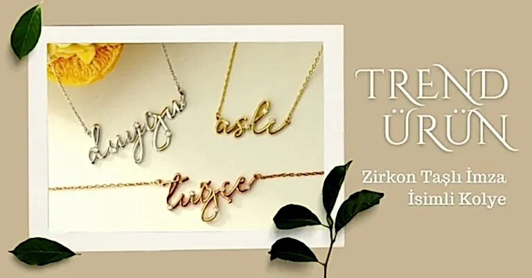 İmza İsimli Kolye