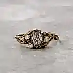 Özel Tasarım El İşçiliği Tektaş Markiz Pırlanta Sarmaşık Yüzük